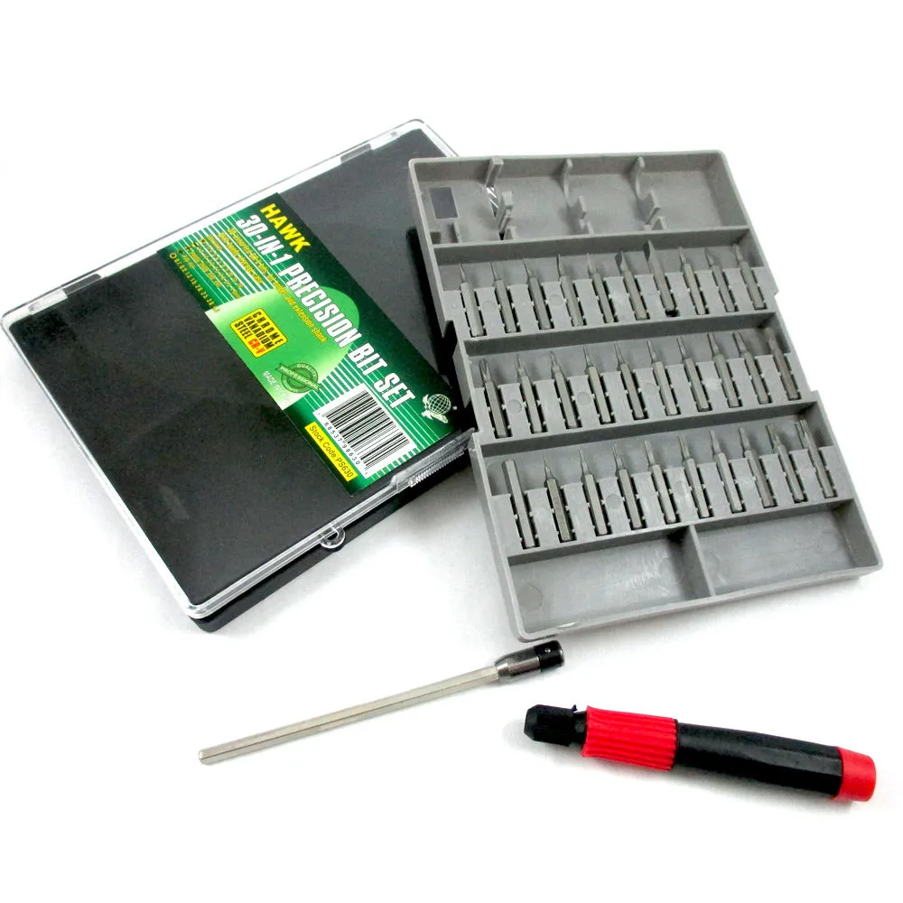 30 Pc Torx Phillips Hex Bit Screw Precision Screwdriver Set Repair Tool New !