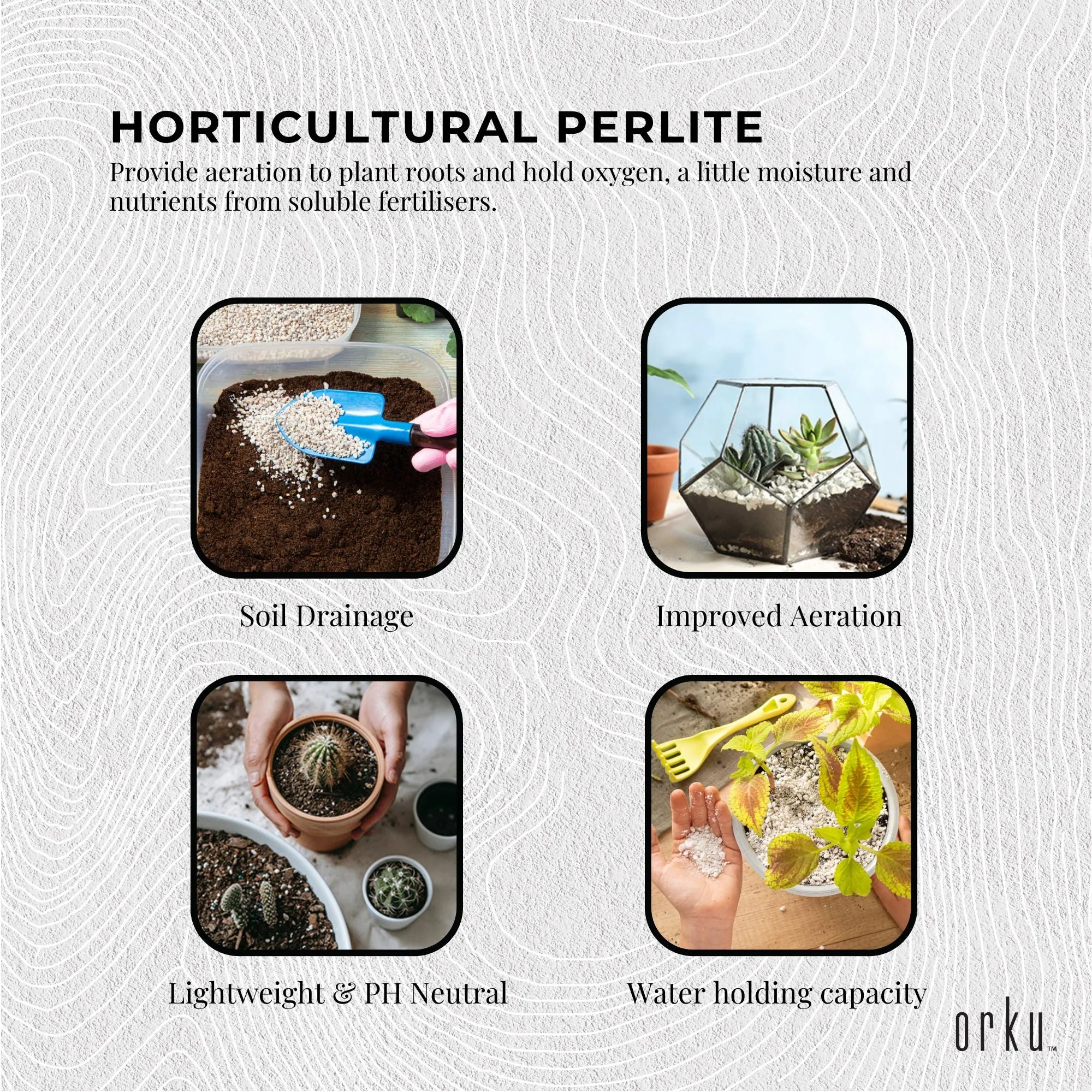 5L Premium Perlite Coarse Soil | Expanded Medium for Hydroponics and Plants