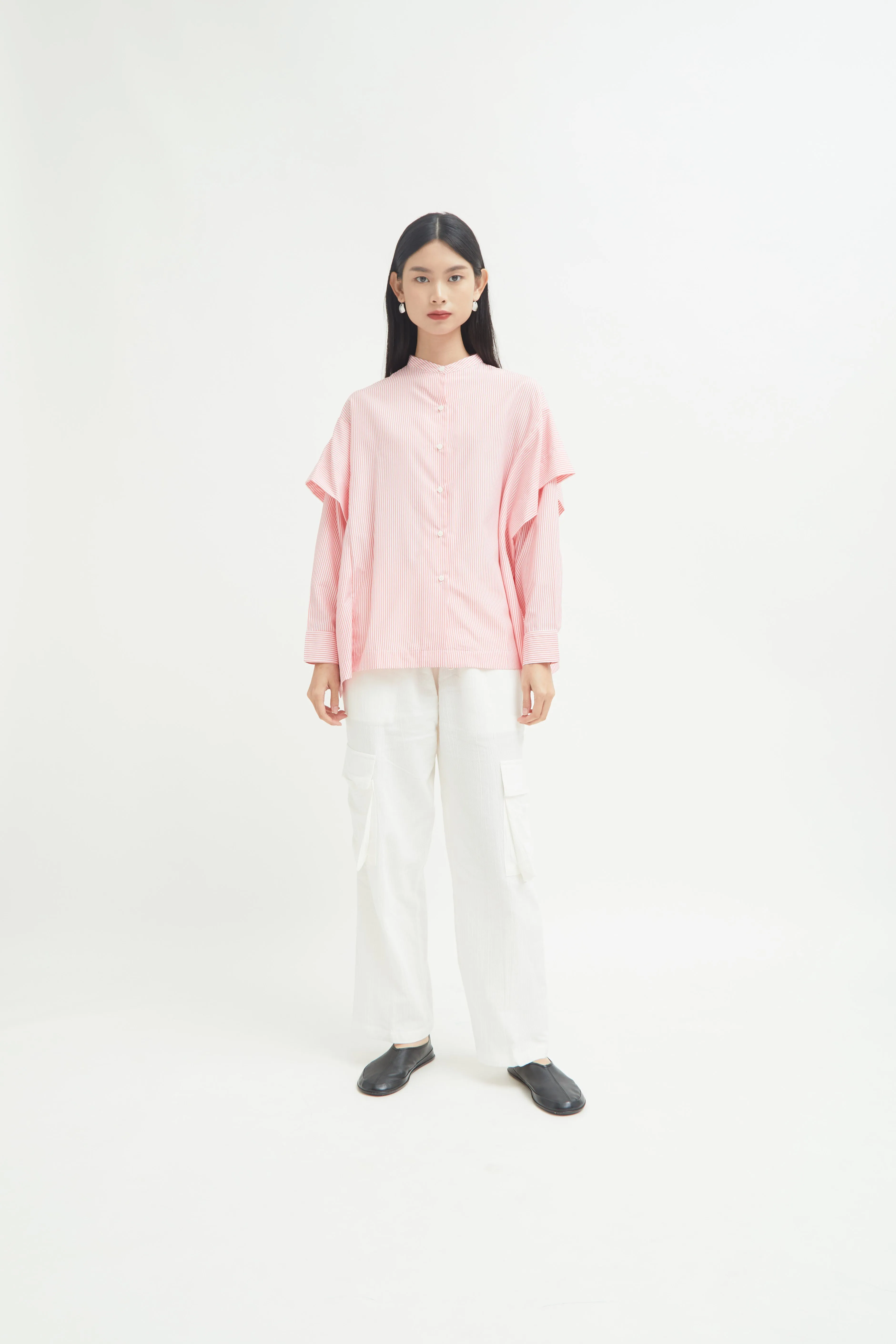 Aluna Side Ruffle Shirt