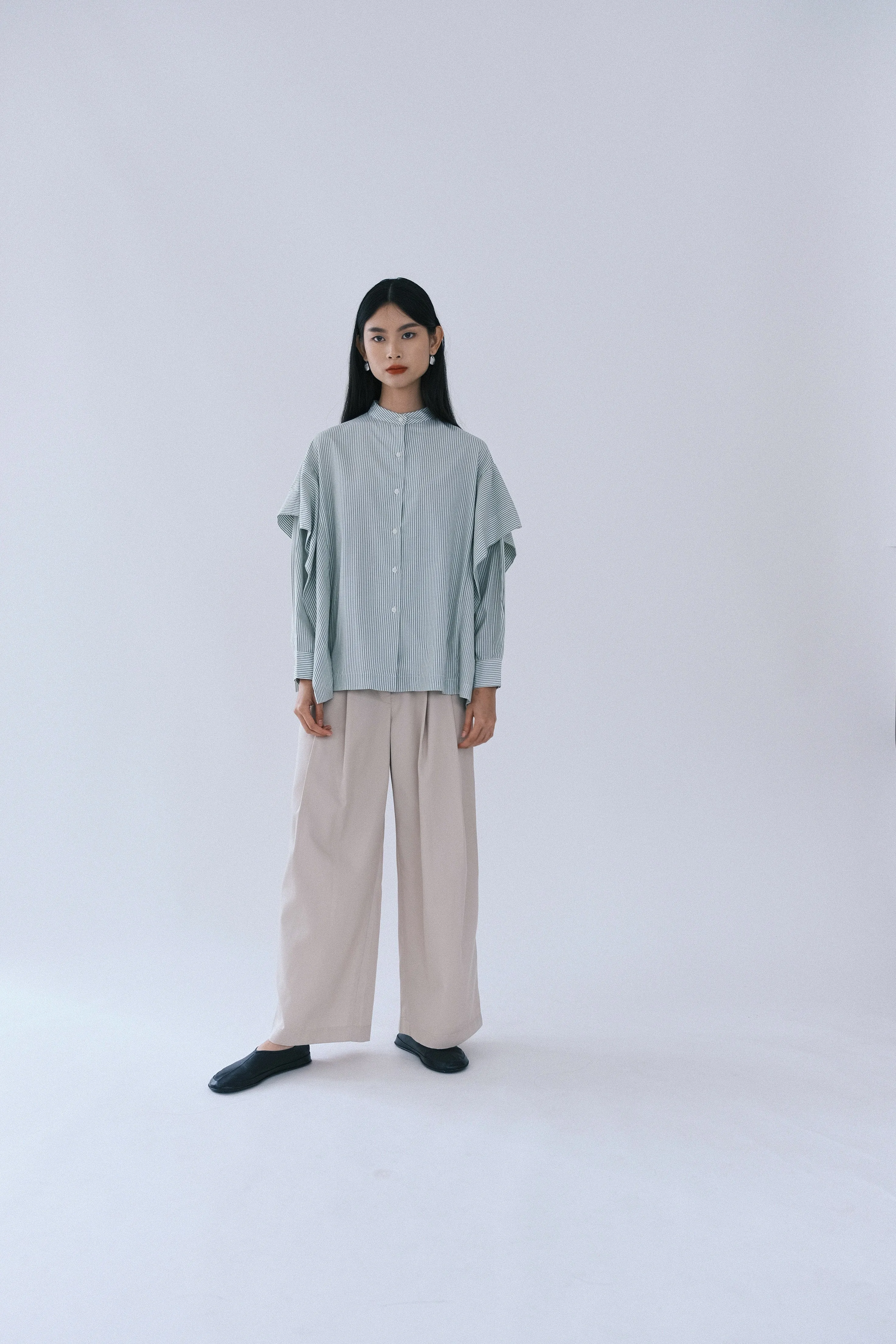 Aluna Side Ruffle Shirt