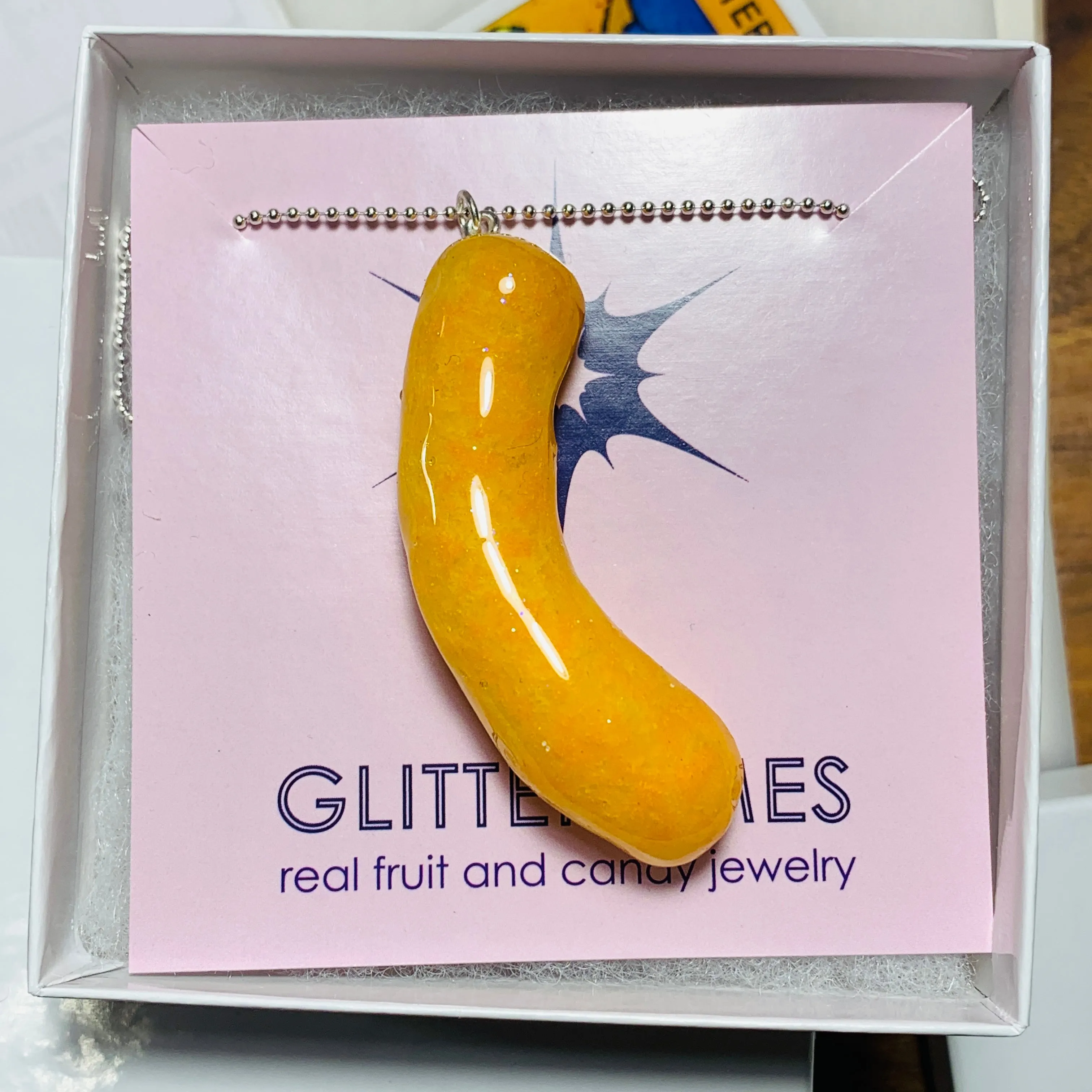 Cheese Puff Snack Necklace
