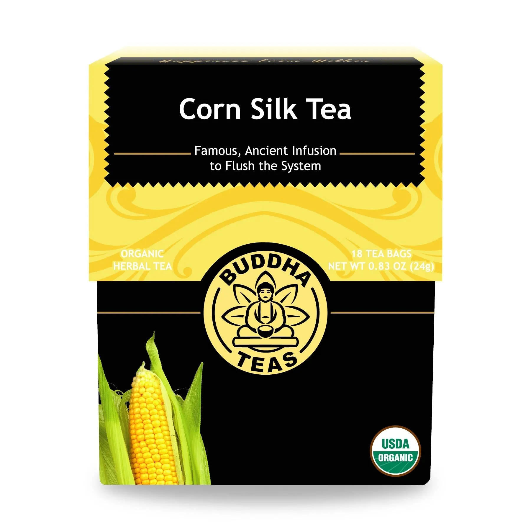 Cornsilk Herbal Tea | Organic - 18 Bleach Free Tea Bags