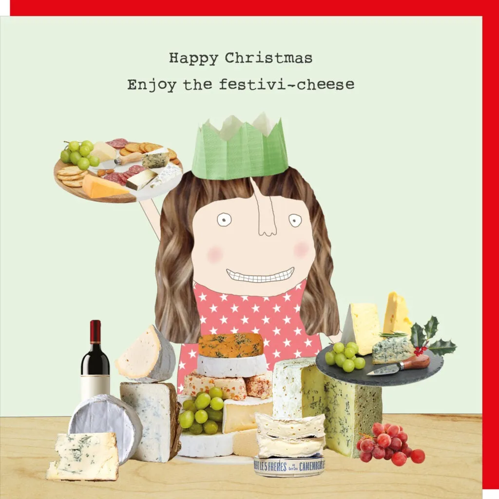Festivi-Cheese Christmas Card