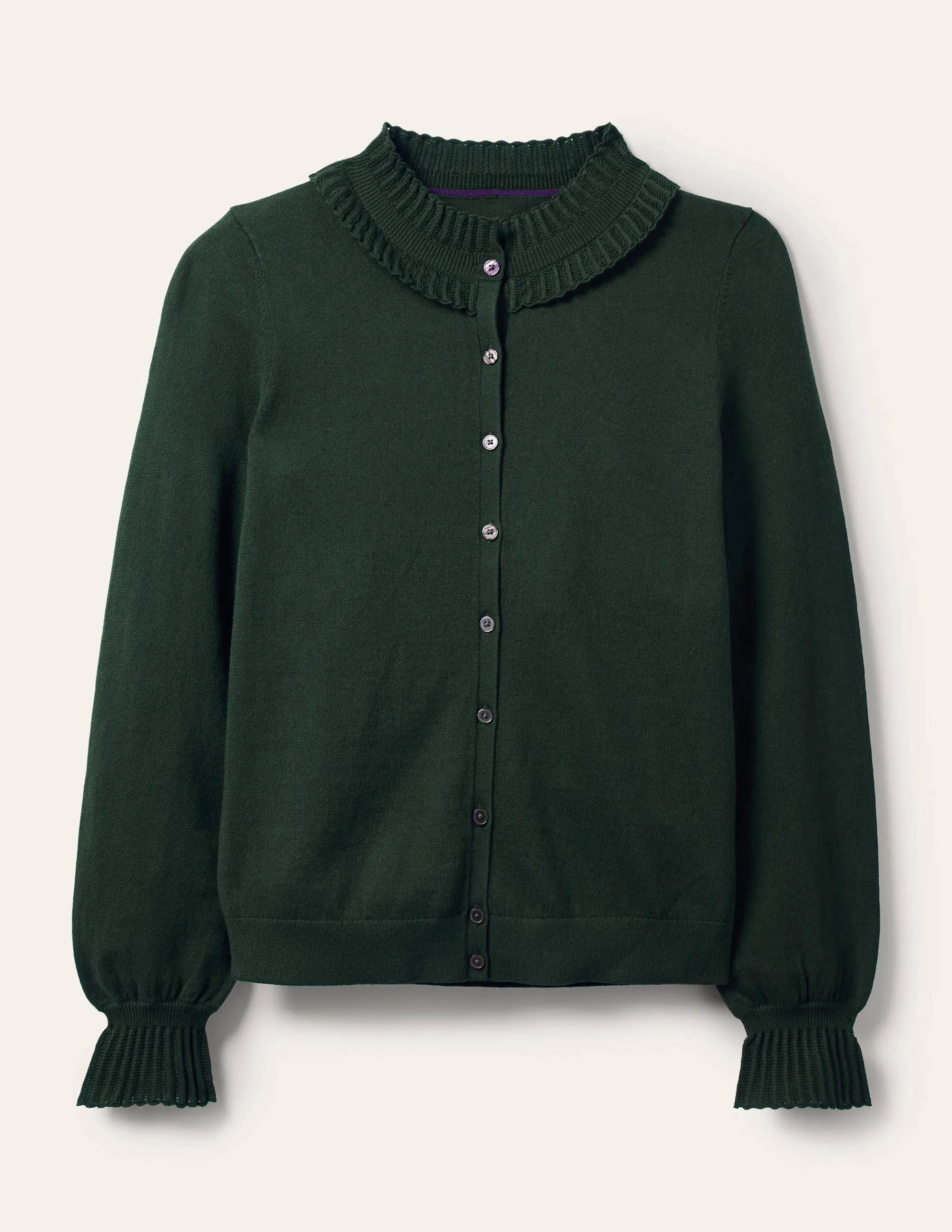 Frederica Pointelle Cardigan-Midnight Garden