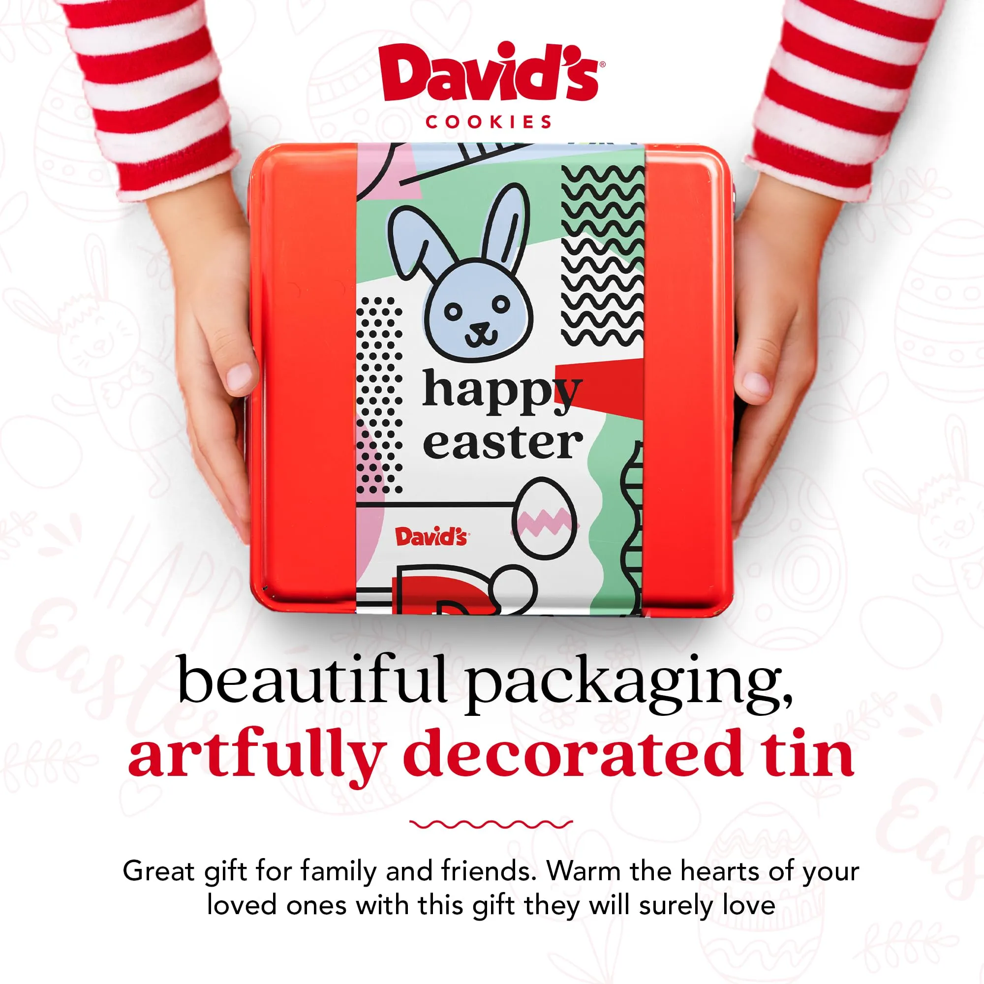Happy Easter Assorted Cookies And Brownies Gift Tin Box