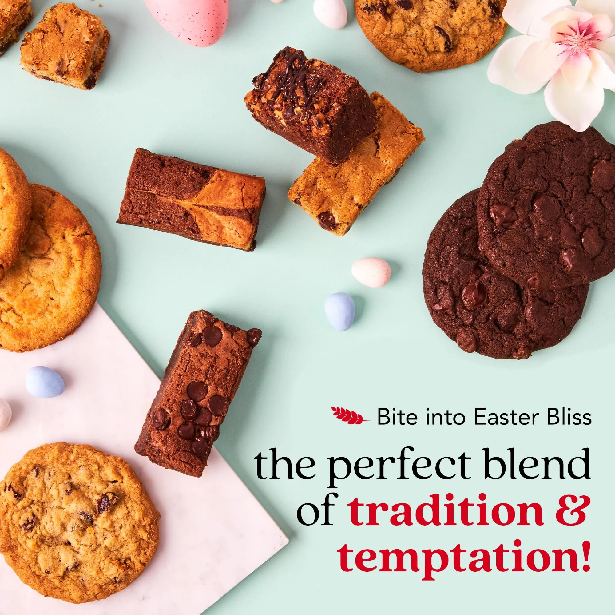Happy Easter Assorted Cookies And Brownies Gift Tin Box