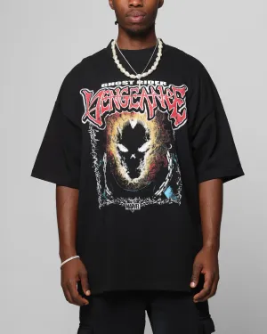 Loiter Marvel Ghost Rider Mock Neck T-Shirt Black
