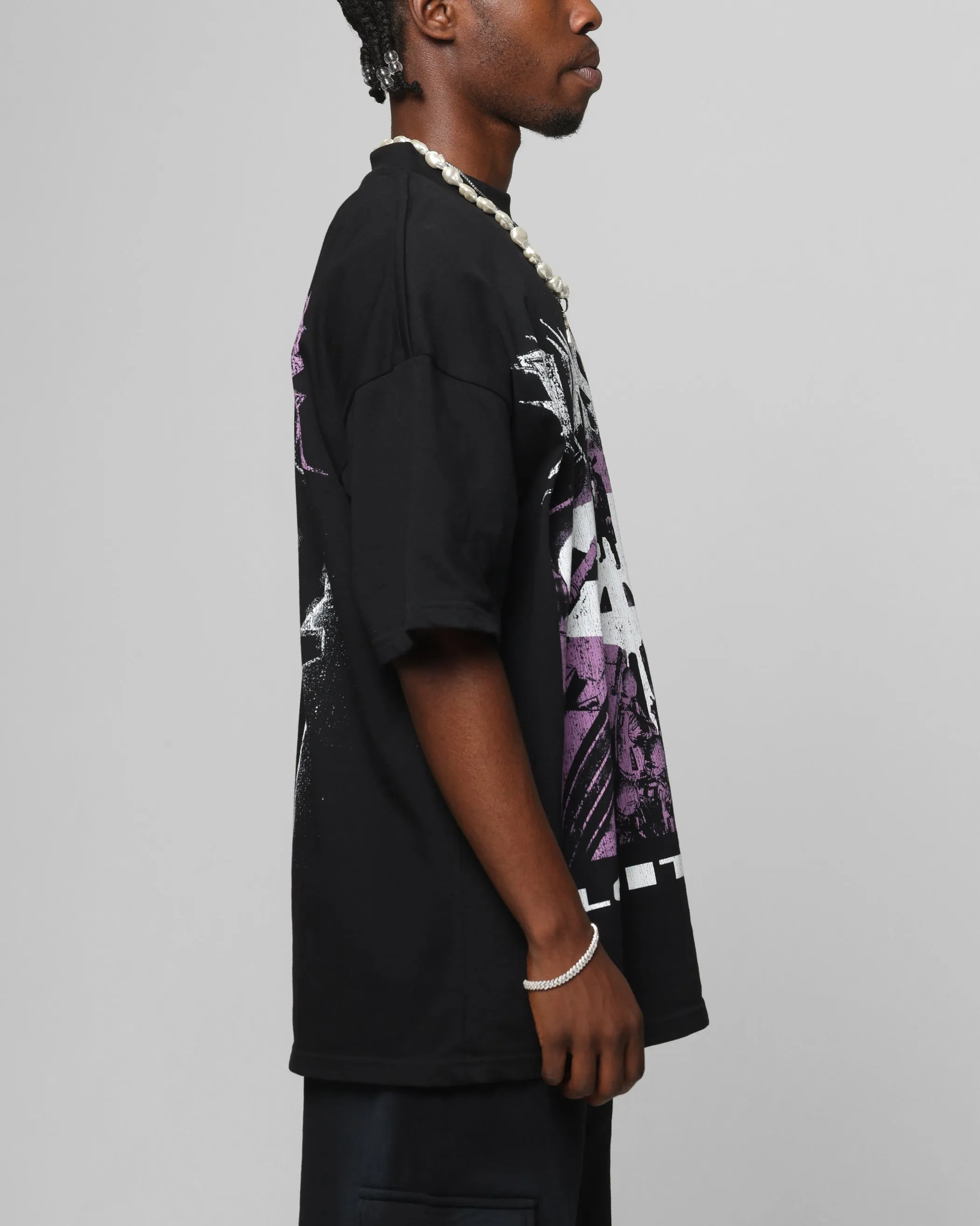 Loiter Marvel The Punisher Mock Neck T-Shirt Black