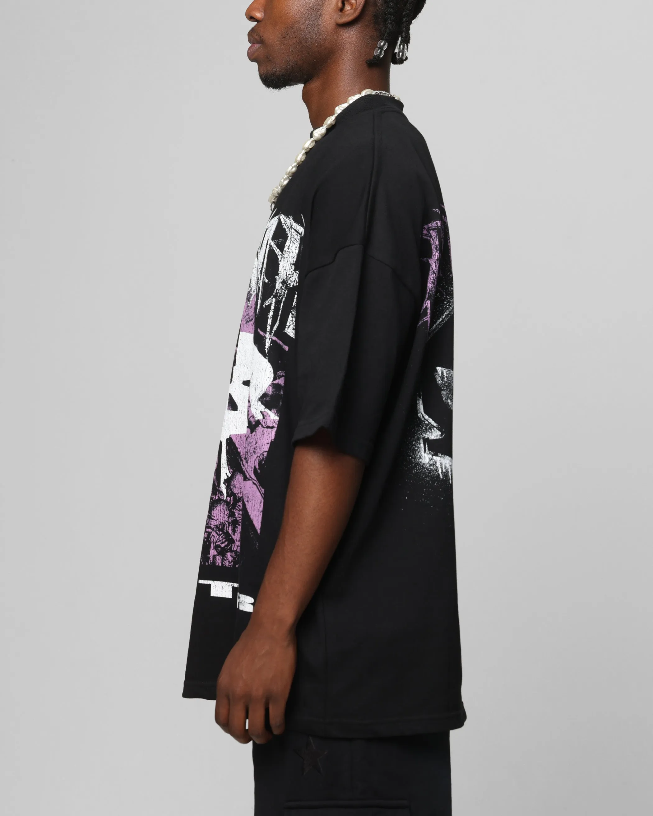 Loiter Marvel The Punisher Mock Neck T-Shirt Black