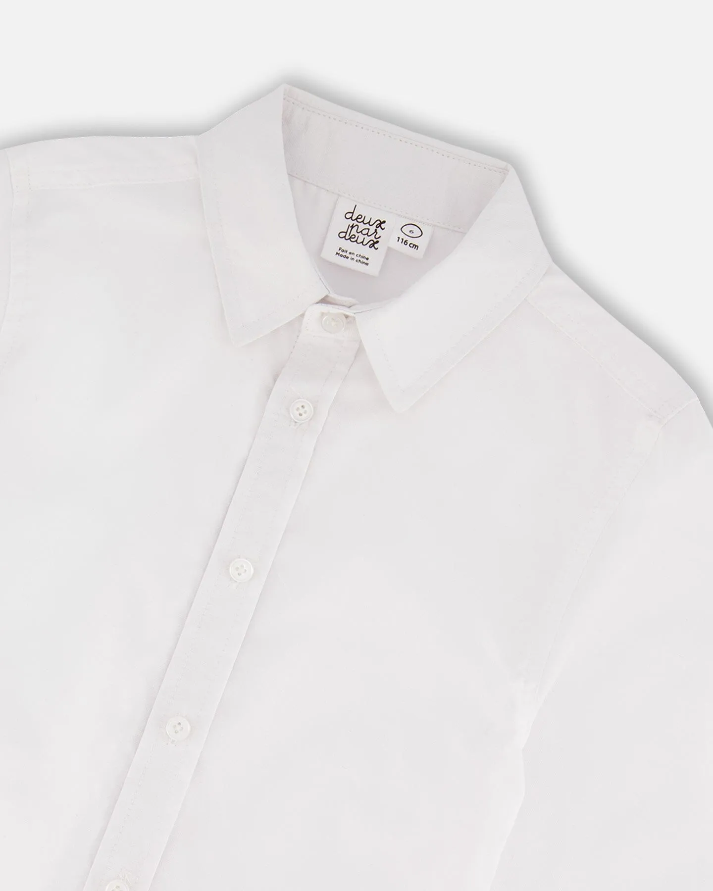 Long Sleeve Button Down Shirt White