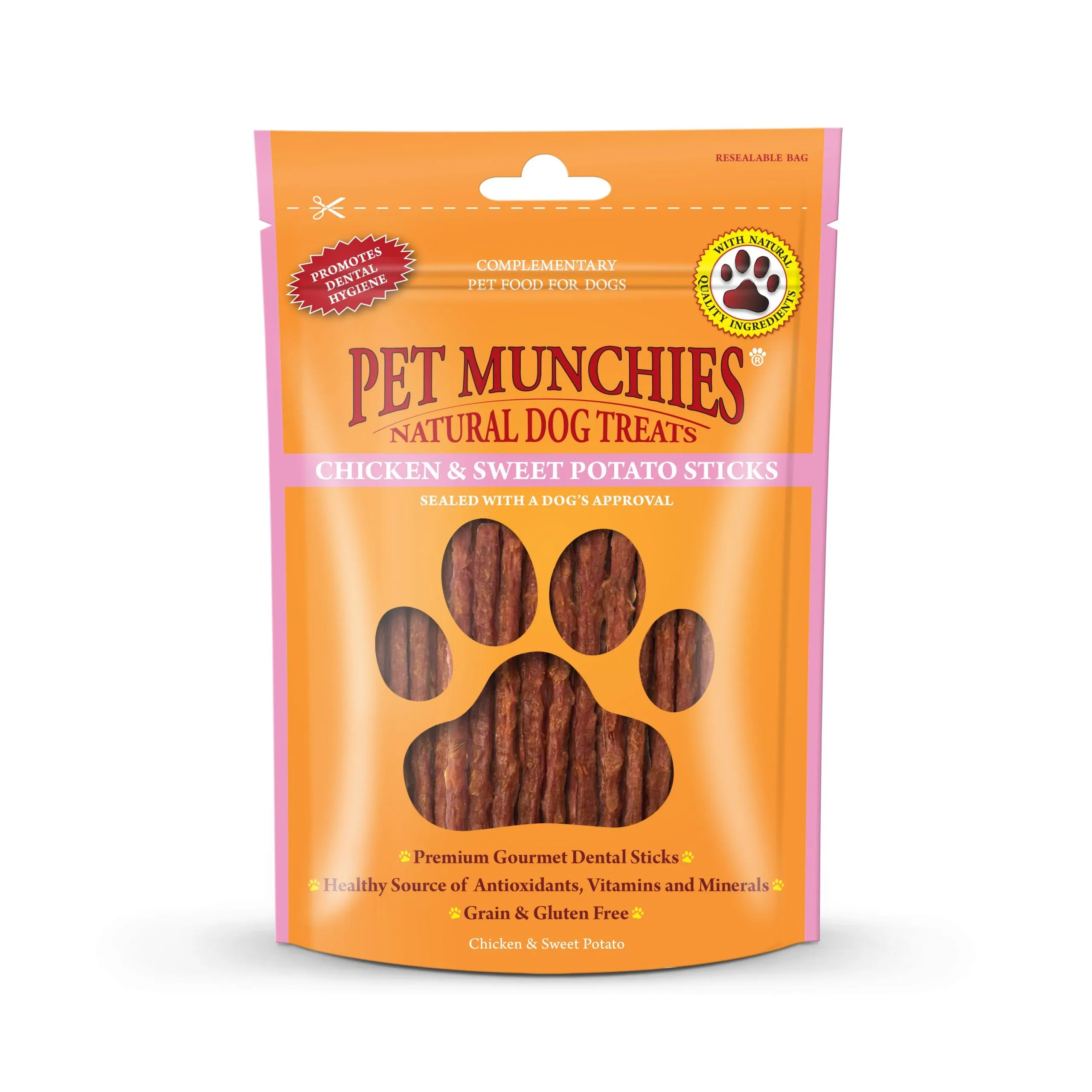 Pet Munchies Chicken & Sweet Potato Stick 90g Dog Treats