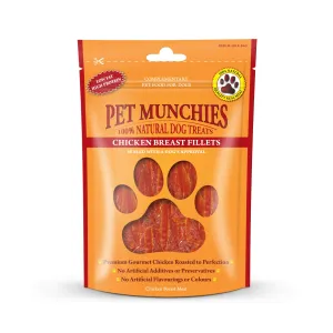 Pet Munchies Chicken Breast Fillets 100g Dog Treats