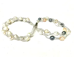 Seed Bead and Pearl Bracelet
