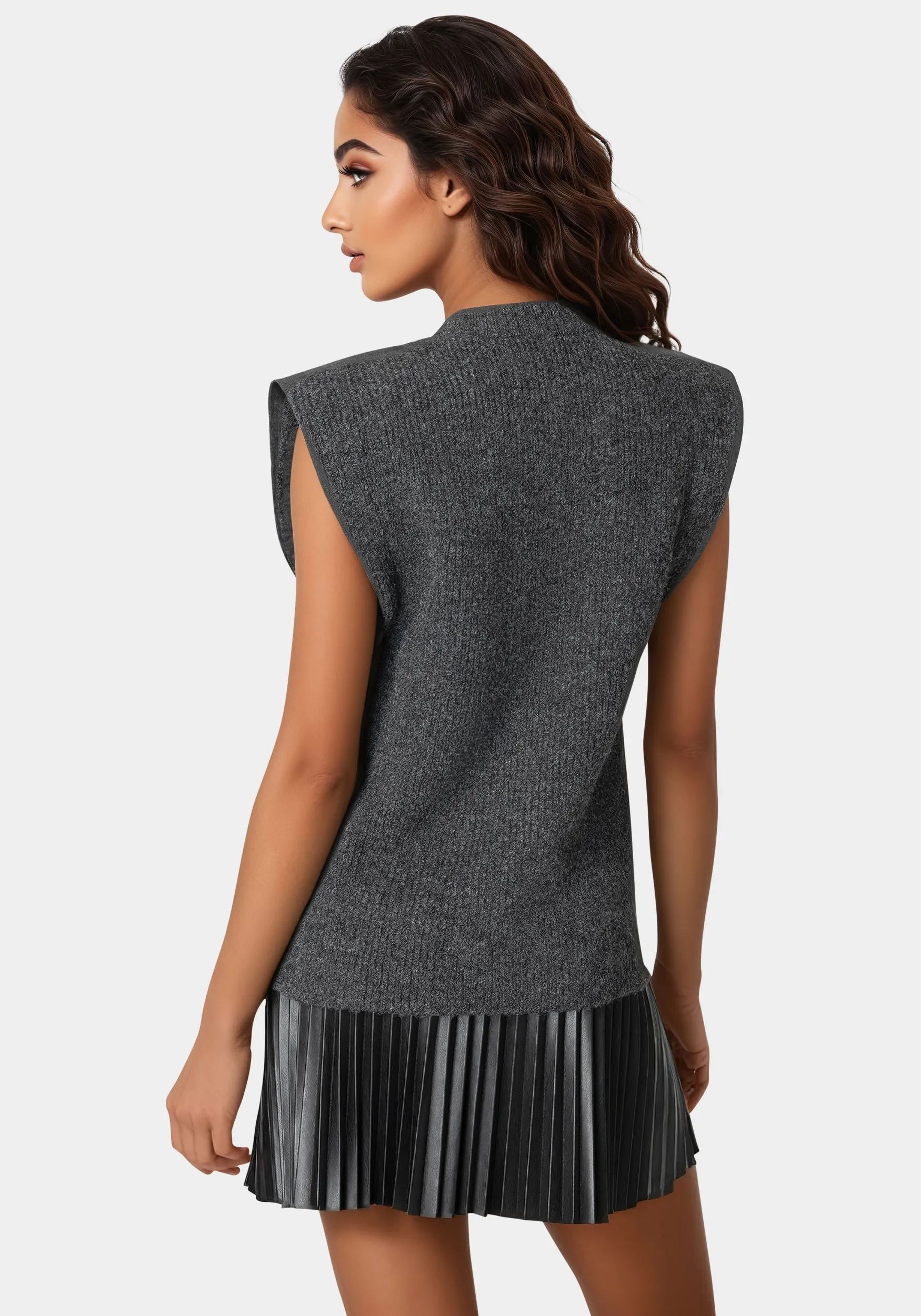 Sequin Detail Drop
 Shoulder Sweater