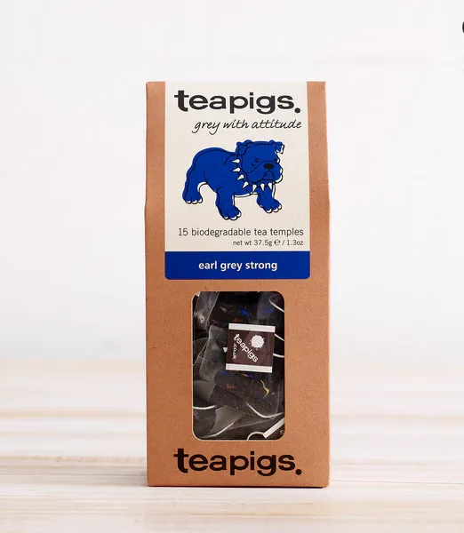 Teapigs Earl Grey Strong Tea - 15 Tea Temples - Grey with Attitude