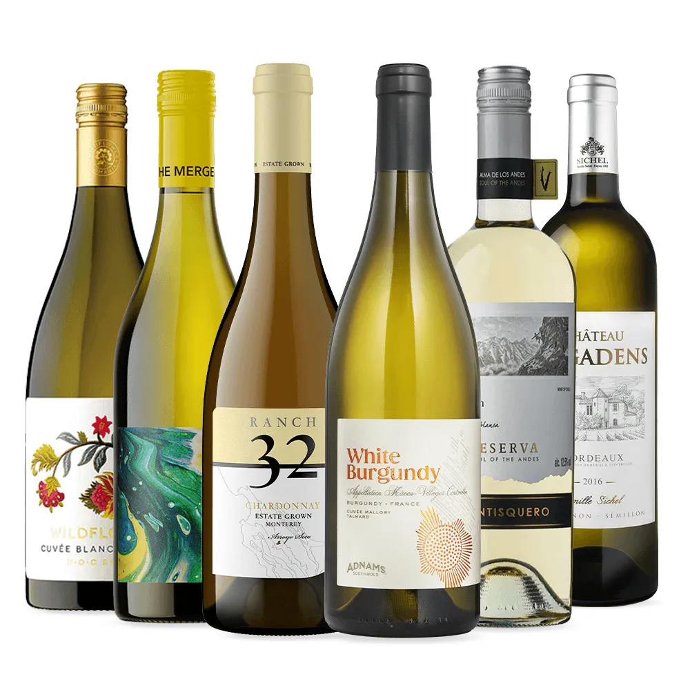 Winter Whites Wine selection